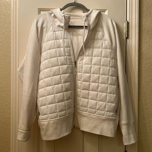 Women’s white active puffy jacket